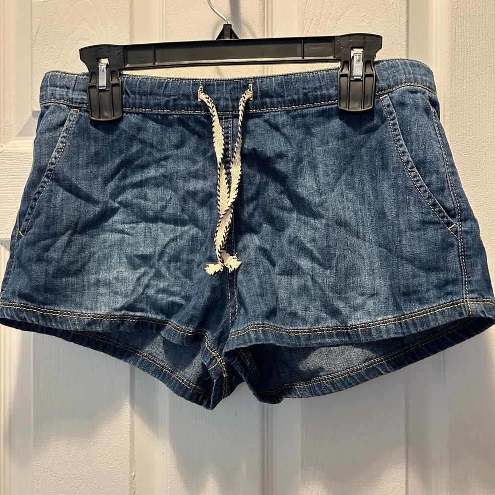 Roxy drawstring denim shorts small